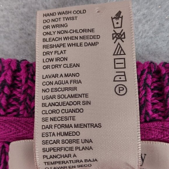 Philosophy Womens Royal Magenta, Black, Cotton Blend, Knit Sweater Plus Size XXL - Picture 12 of 12